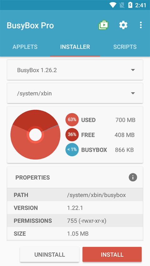 BusyBox 安装器界面