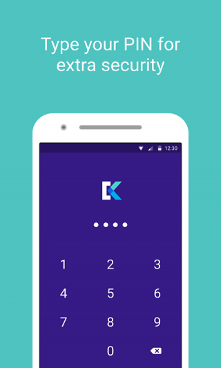 Keepsafe PIN 解锁界面